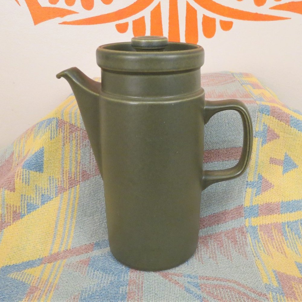 Vtg Wedgewood Greenwood Earthenware Coffee Pot